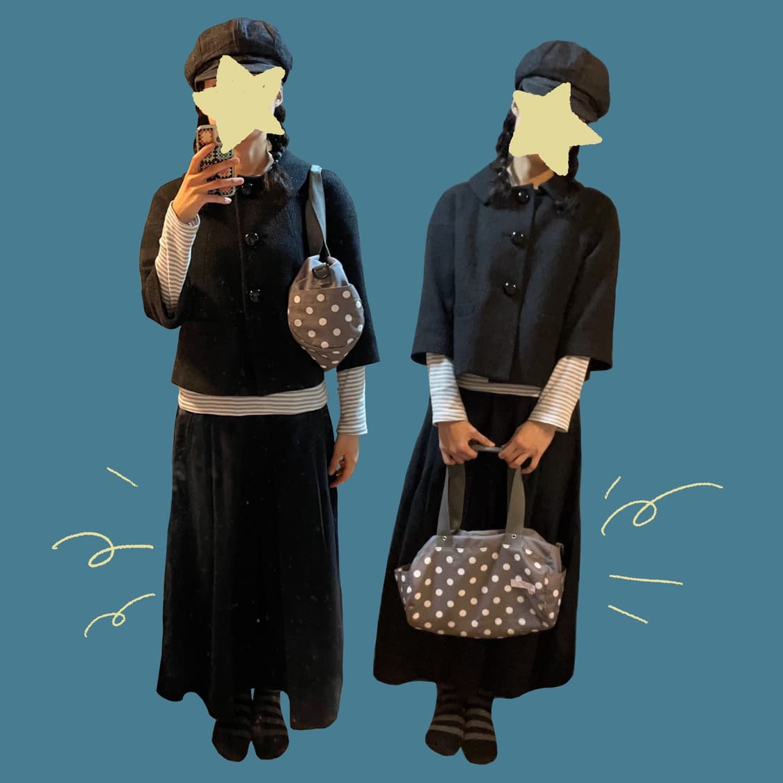 니코앤드 블랙 롱 스커트 상품이미지2