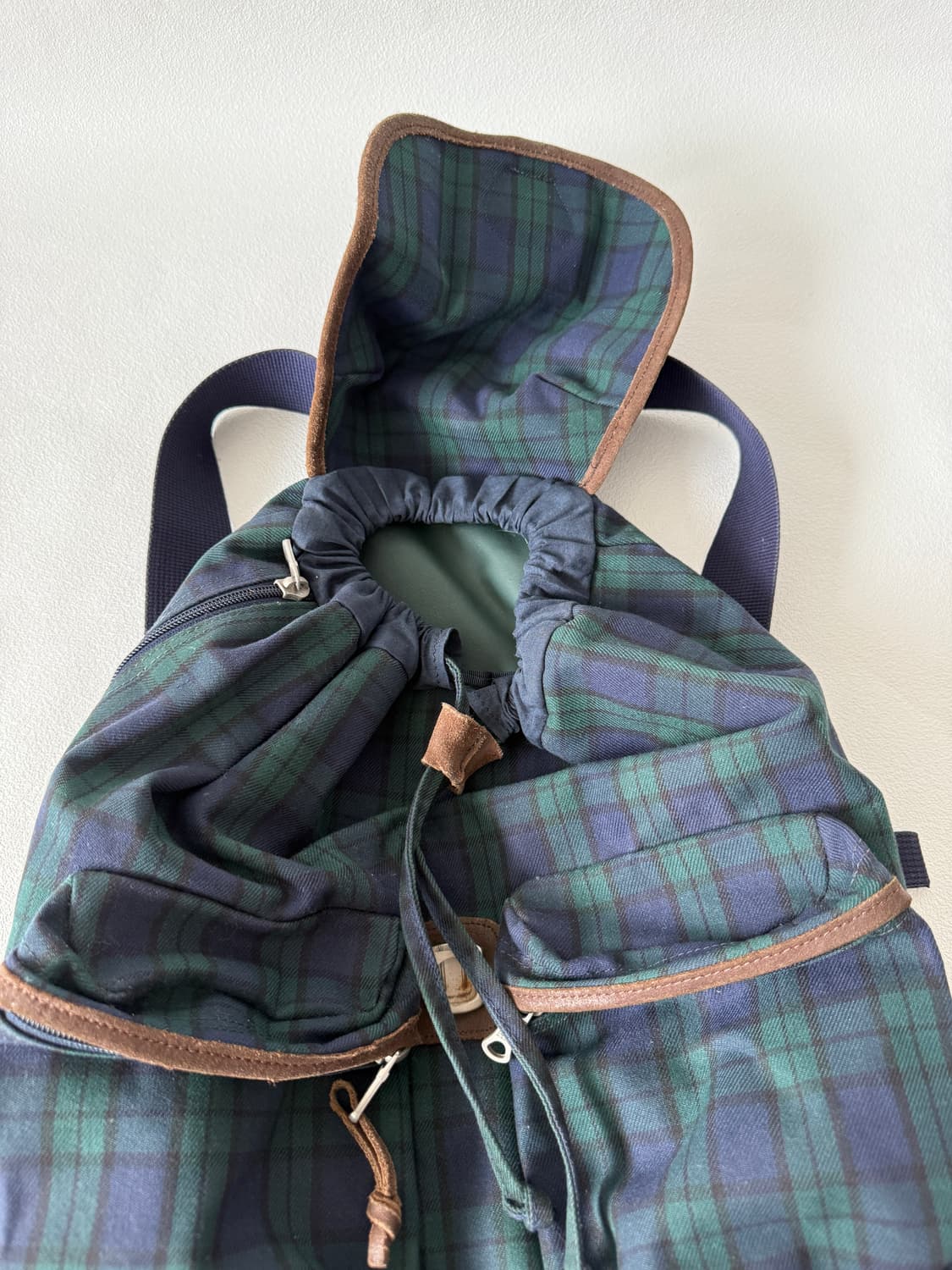 Pre owned 1492 체크 백팩 상품이미지6