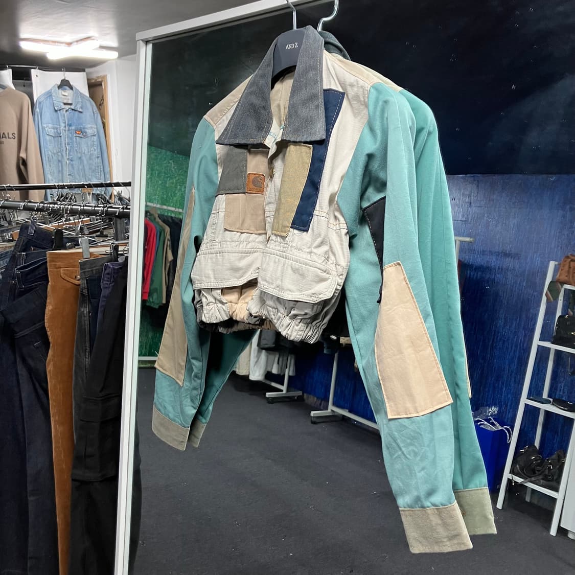 칼하크 패치워크 크롭 자켓 M 상품이미지2