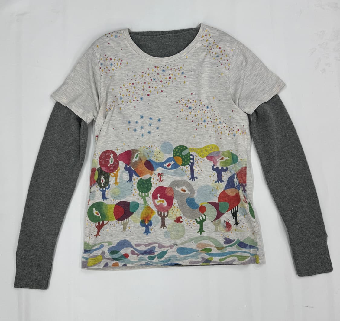 🪸하구미의 외출복 코디세트 🪸 프린팅 레이어드 그런지 히피 에스닉 상품이미지4