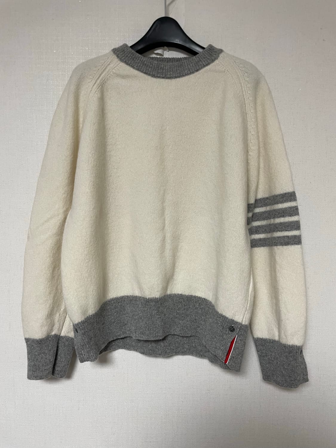톰브라운 4선 울 니트 아이보리 3사이즈 신형 정품 상품이미지1