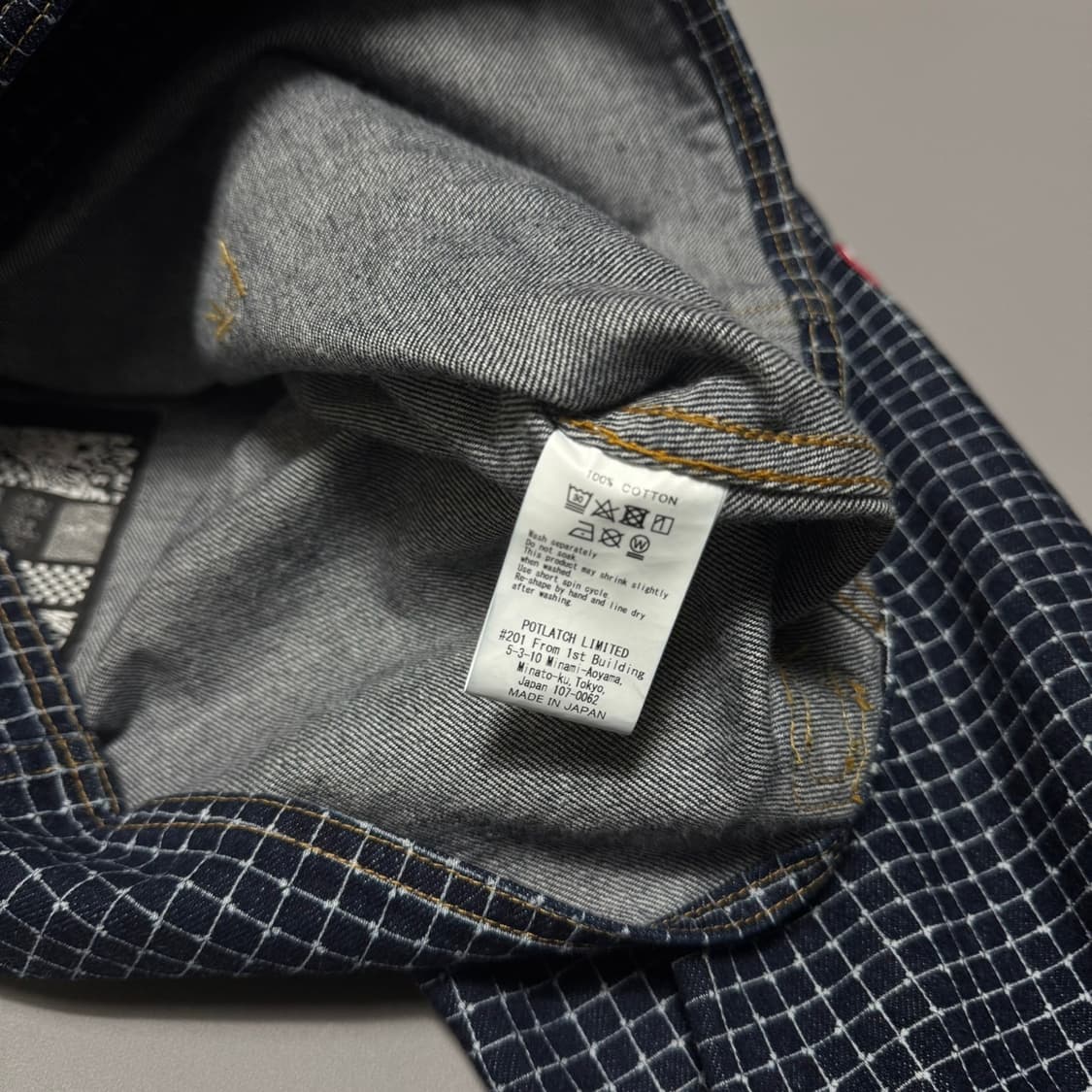 카브엠트(CAV EMPT) 24ss 인디고블루 패턴 컨트롤 데님 자켓 상품이미지8