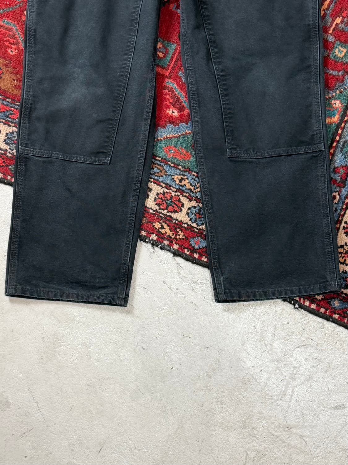 OG 칼하트 B136 더블니 팬츠 칼하트 썩블니 블랙 상품이미지7