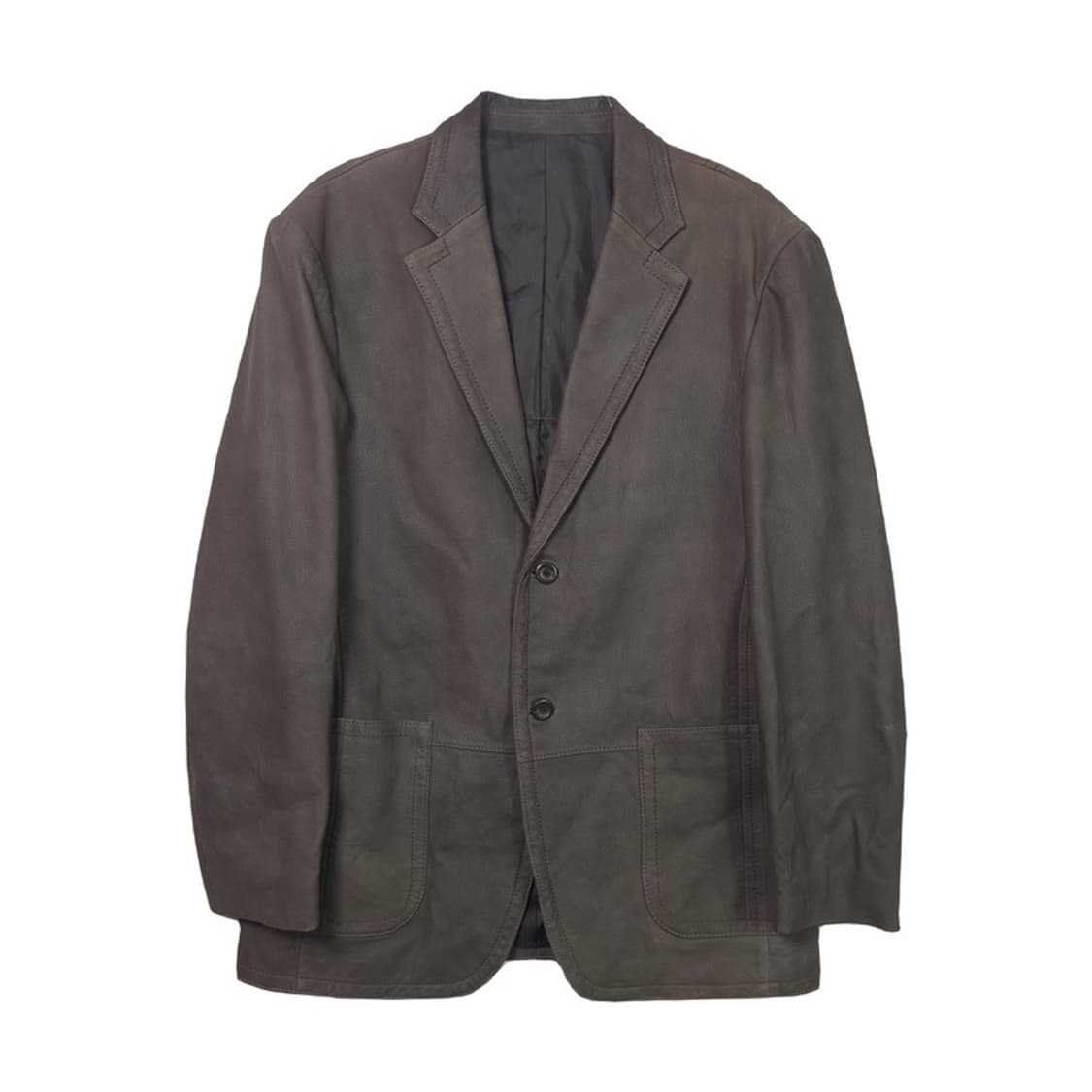 BESFA 테일러드 브라운 레더 재킷 L 상품이미지1