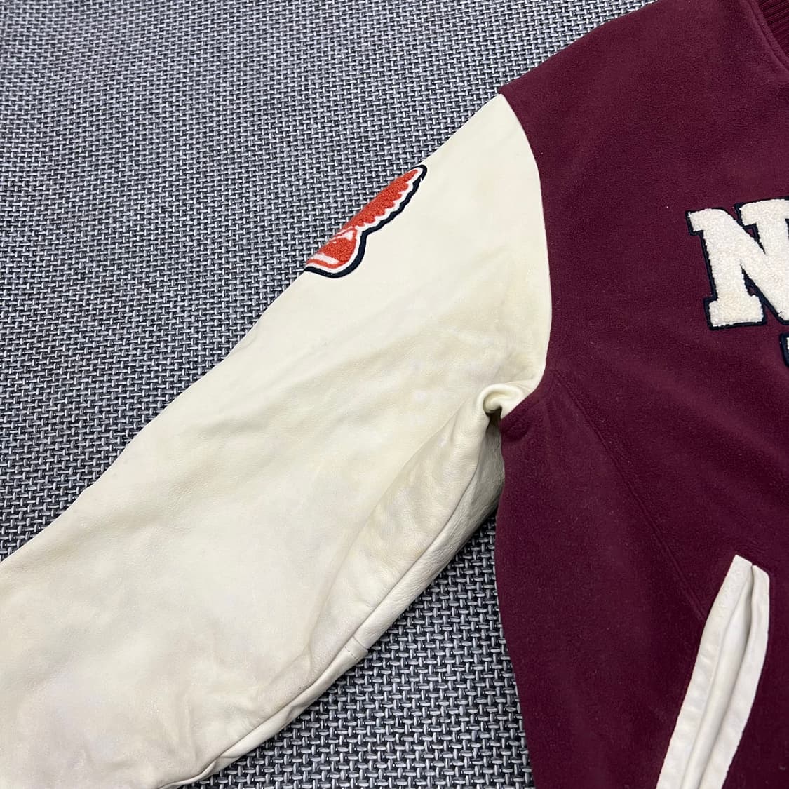 나이키 00s 버건디 바시티 자켓 상품이미지2