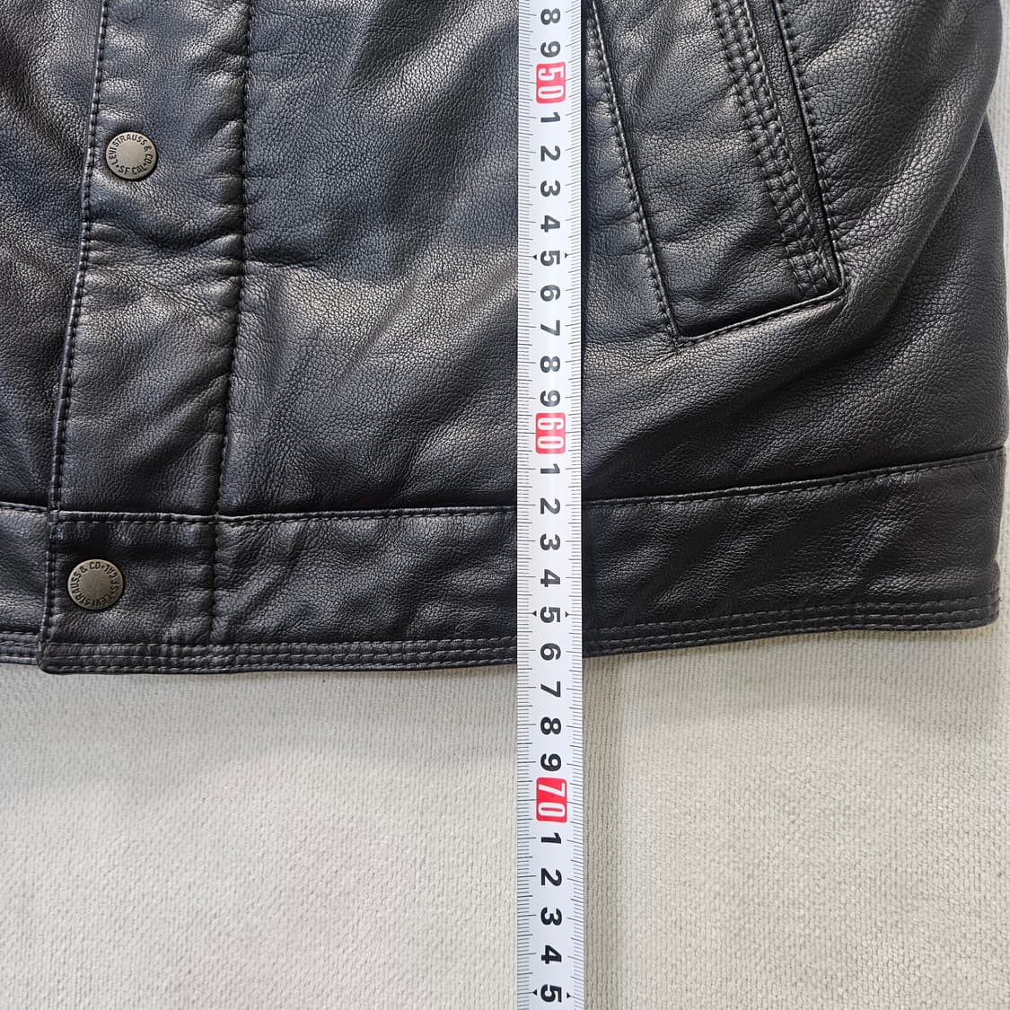 M 리바이스 쉐르파 카라 가죽 트러커자켓 0401Y 상품이미지8