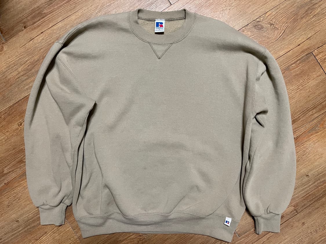 90s 러셀 애슬레틱 스웻셔츠 탄(황갈색) XL 미제🇺🇸 상품이미지1