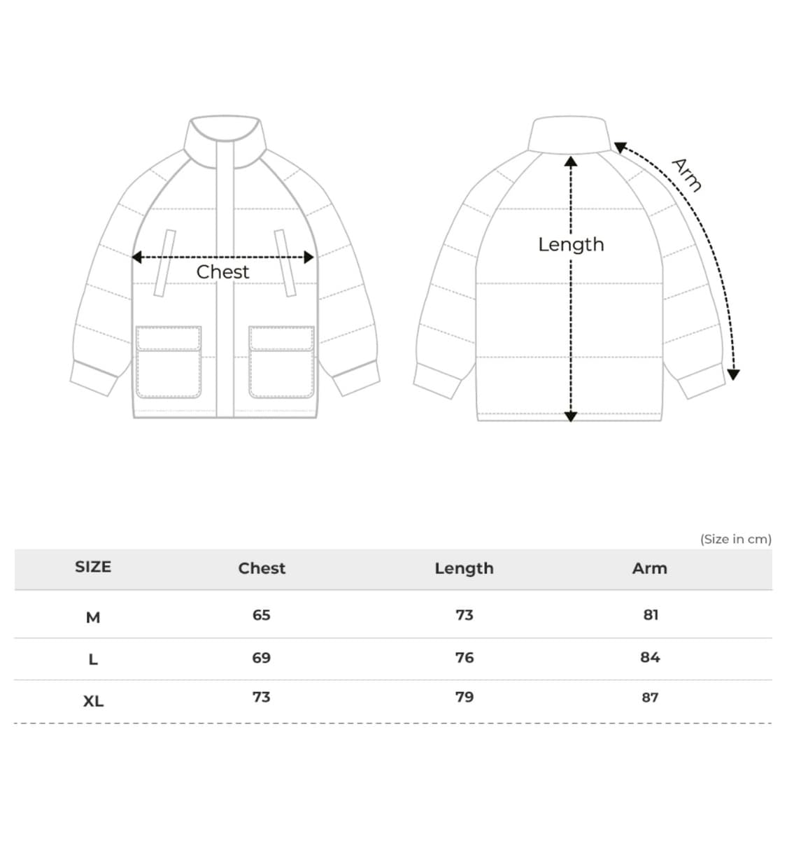 위캔더스 카모 리버서블 패딩 자켓 XL 상품이미지6