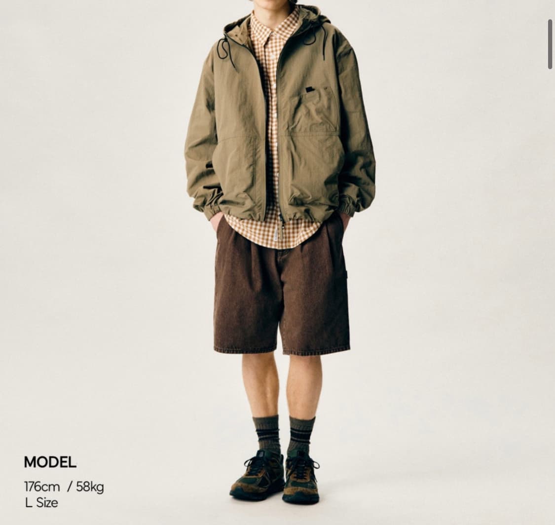 에스피오나지 바람막이 Ray Yacht Parka Taupe (L) 상품이미지4