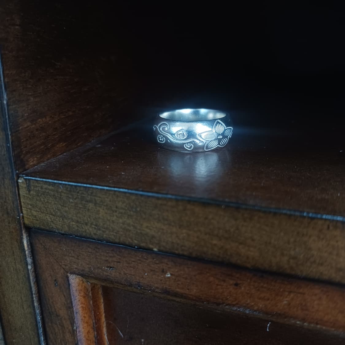 큰별꽃반지 순은99 은가락지 8미리  상품이미지1