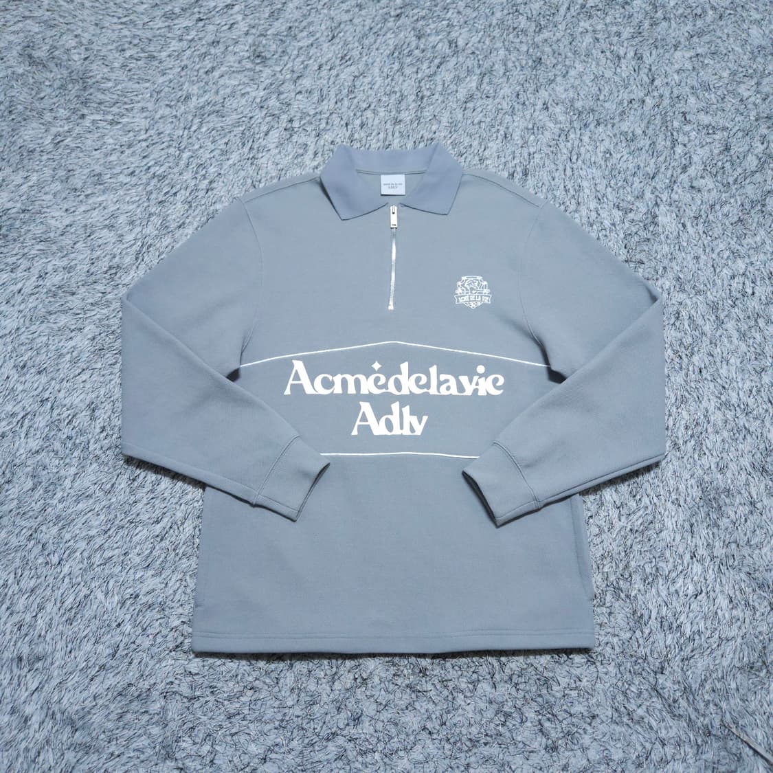 아크메드라비) 1사이즈(L) 남자 반집업 카라맨투맨 / 왕눈이샵 상품이미지1