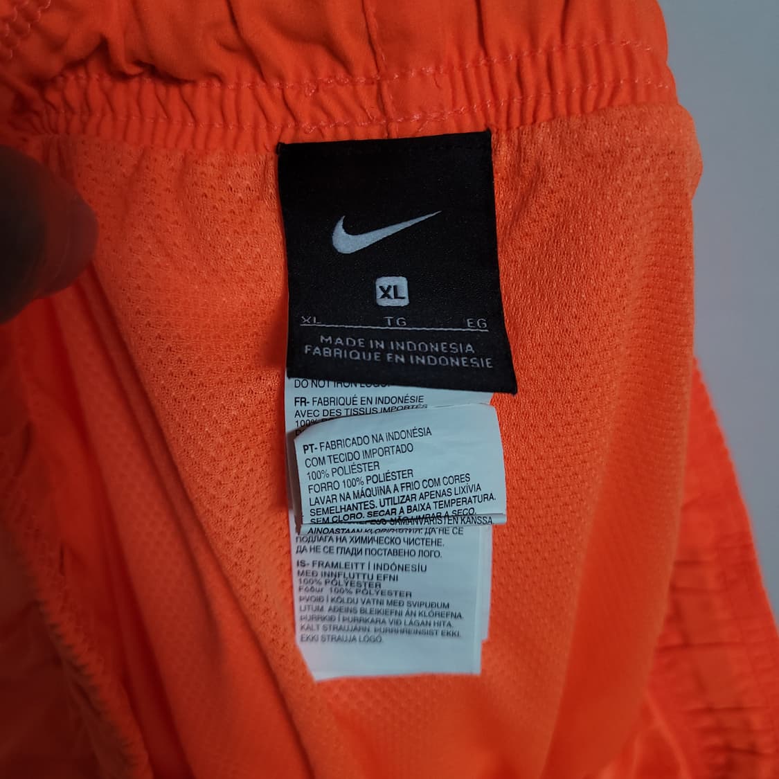 (XL) NIKE 나이키 스우시 반바지 오렌지 형광색 상품이미지3