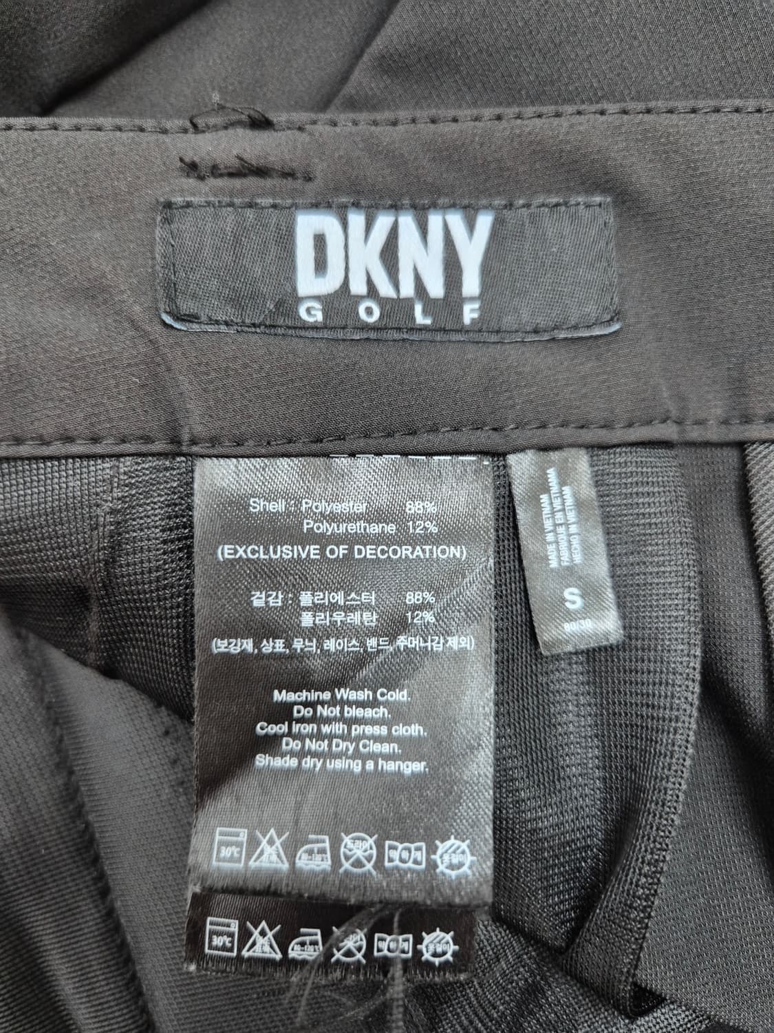 DKNY GOLF 블랙 스판 골프 슬림핏 팬츠 상품이미지4