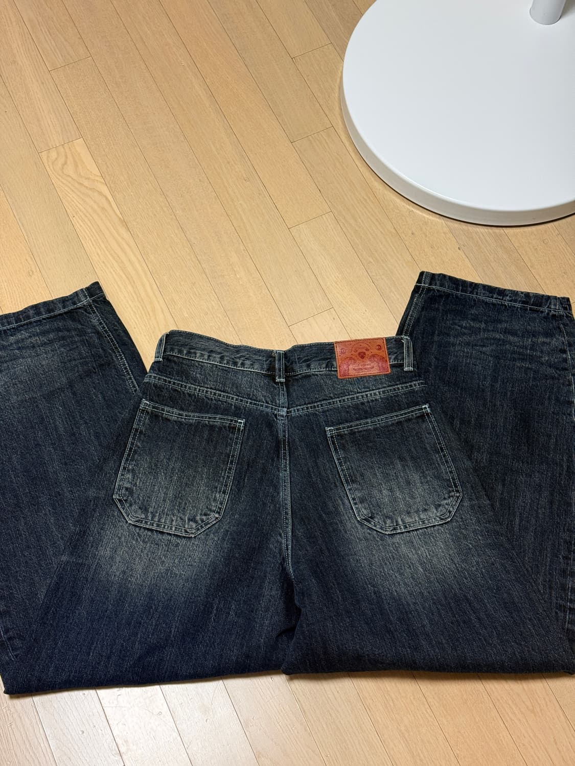 엘무드 / 서프 벌룬 와이드 데님 / 다크블루 / 46 상품이미지8