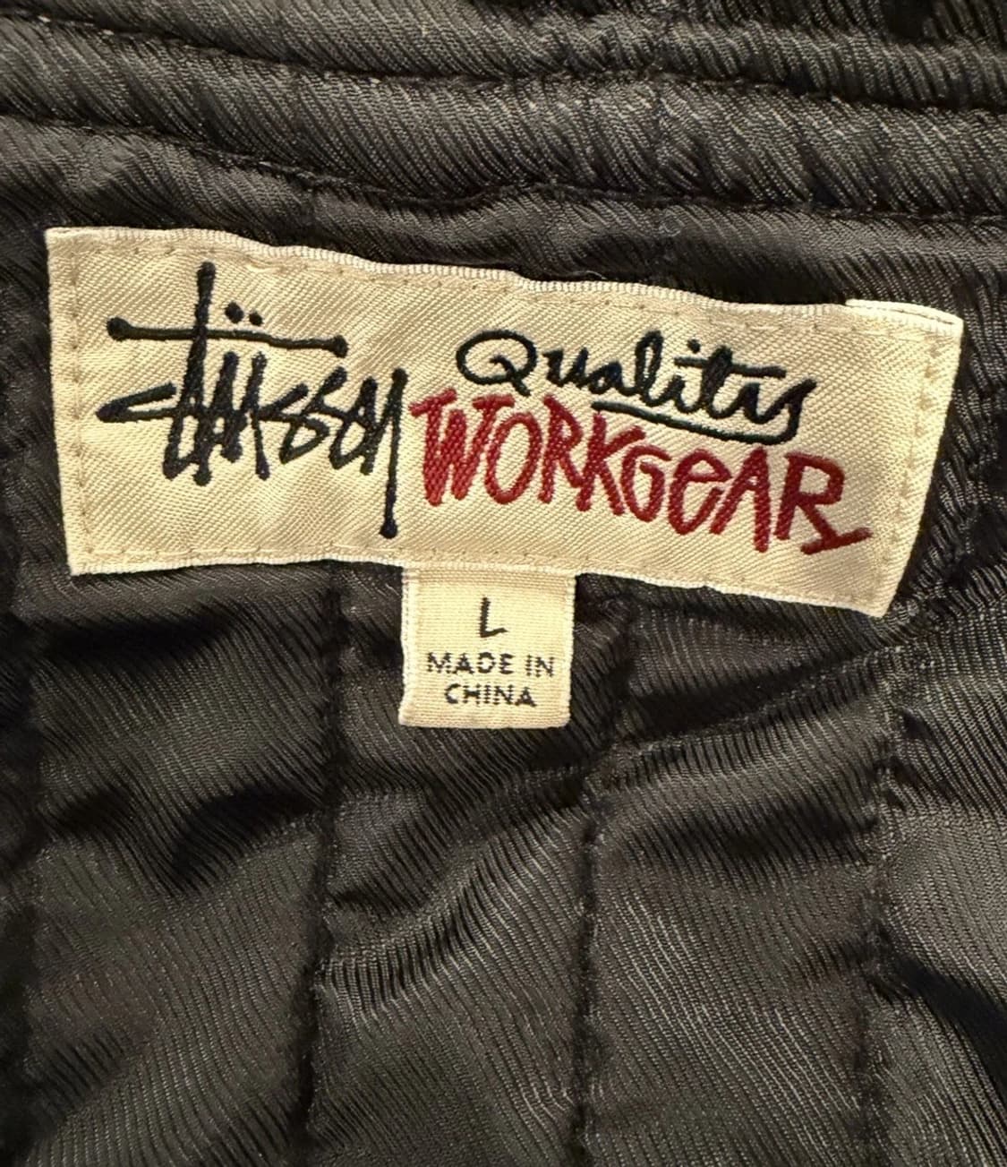 스투시 인슐레이티드 캔버스 워크 자켓 블랙 상품이미지8