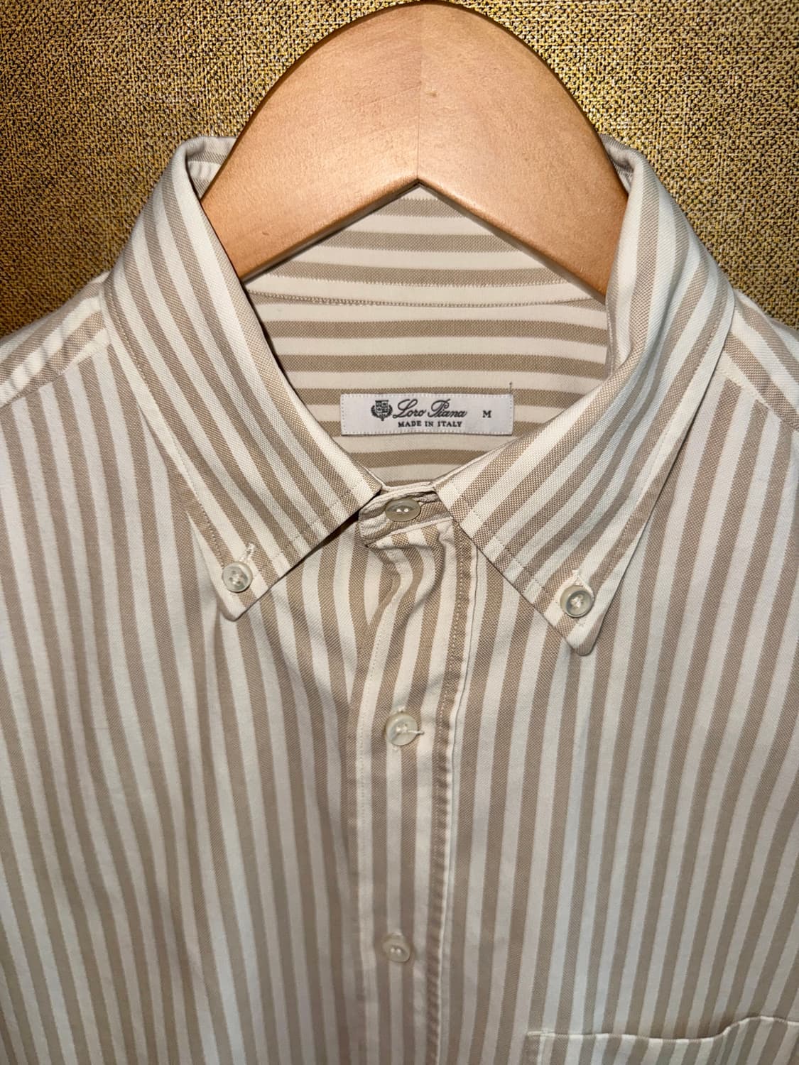 Loro Piana 코튼 카시미어 스트라이프 BD 셔츠 상품이미지4