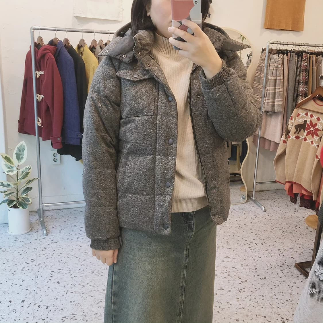 Simplicite plus 보카시울 덕다운 숏패딩 여자 55~66 상품이미지8