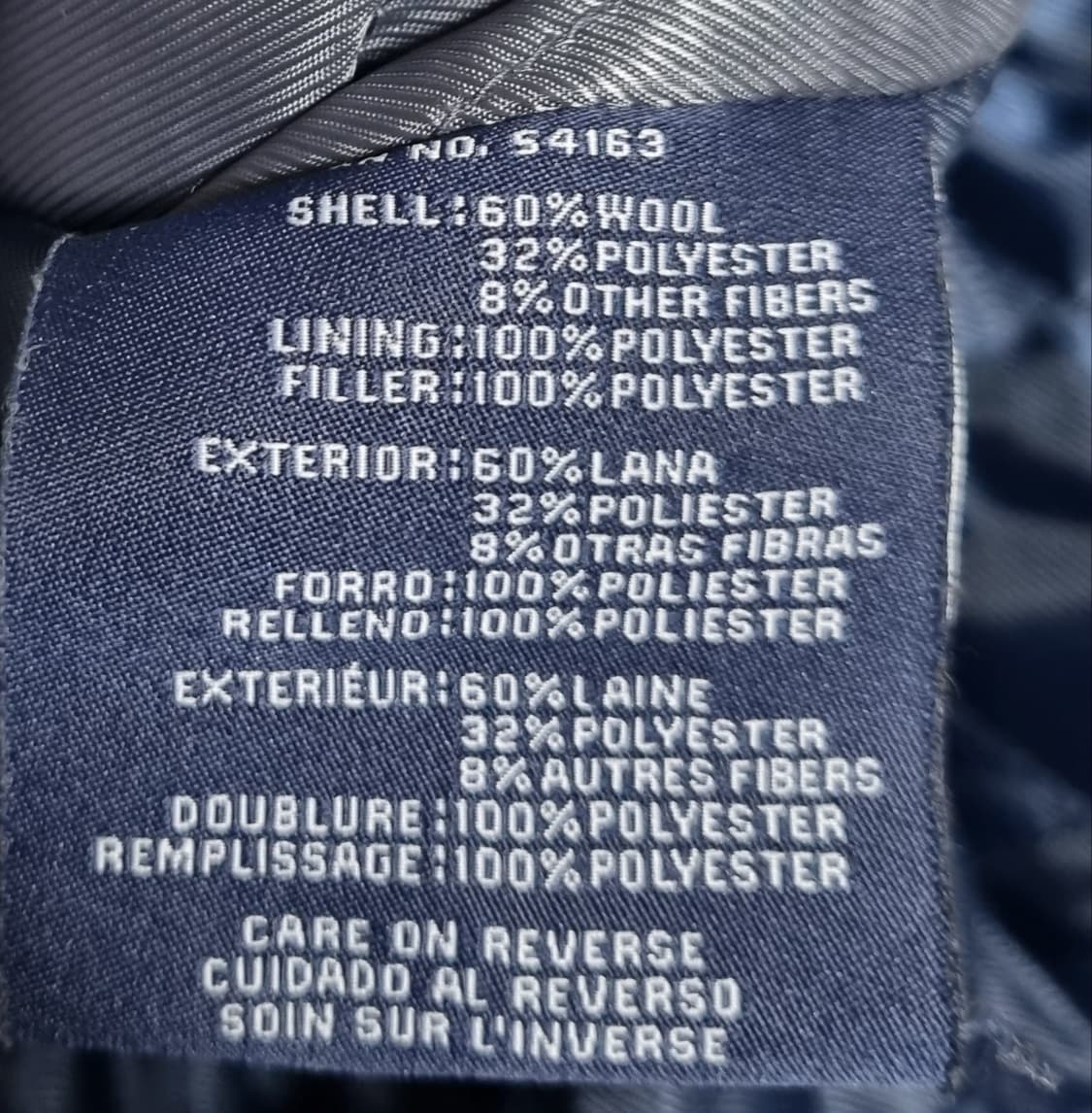 오버핏 L ) 타미힐피거 블랙 울혼방 반코트 상품이미지4