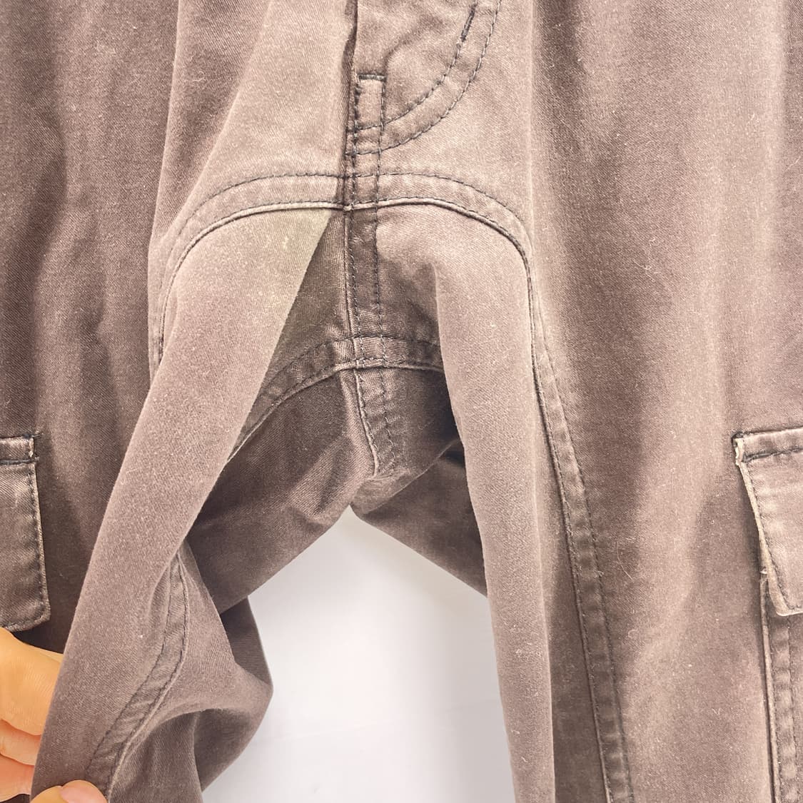 버버리 블랙라벨 브라운 코튼 스트레치 카고 팬츠 (73) 상품이미지3