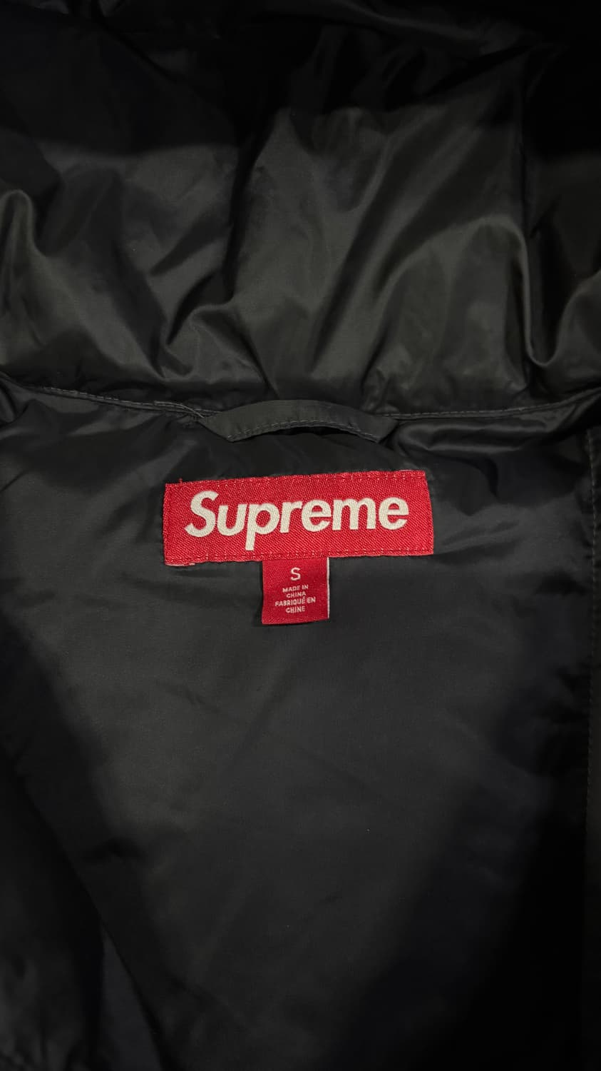 슈프림 마이크로 다운 하프 집 후드 풀오버 블랙 s 상품이미지5