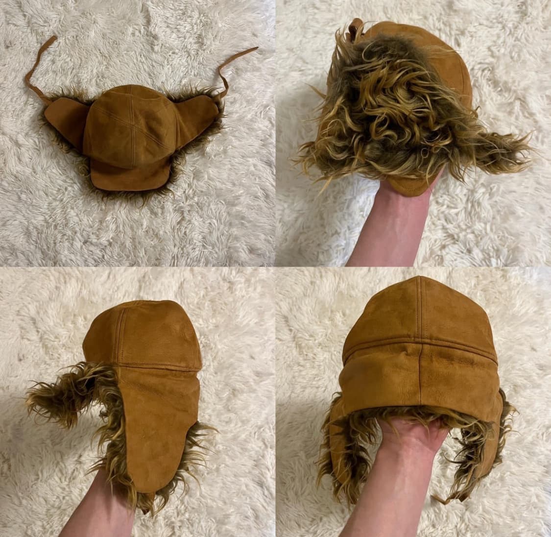 CA4LA fur flight cap 상품이미지1