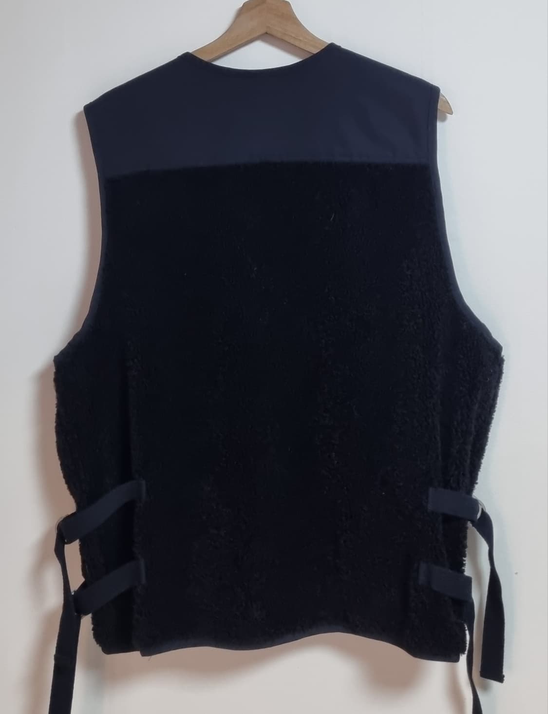 오버핏 L ) 아카이브 블랙 후리스 아웃도어 조끼 베스트 상품이미지3