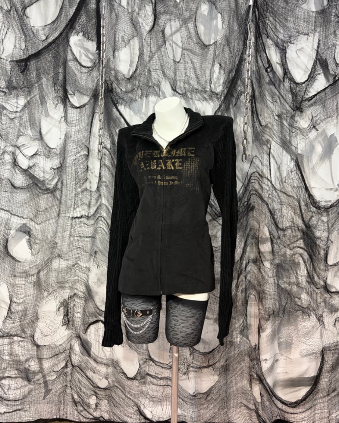 00's distorted  Velvet knit jersey 상품이미지3