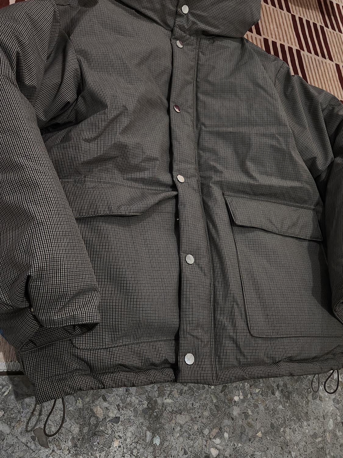 에잇세컨즈 브라운 체크 푸퍼 (패딩) XL 상품이미지2