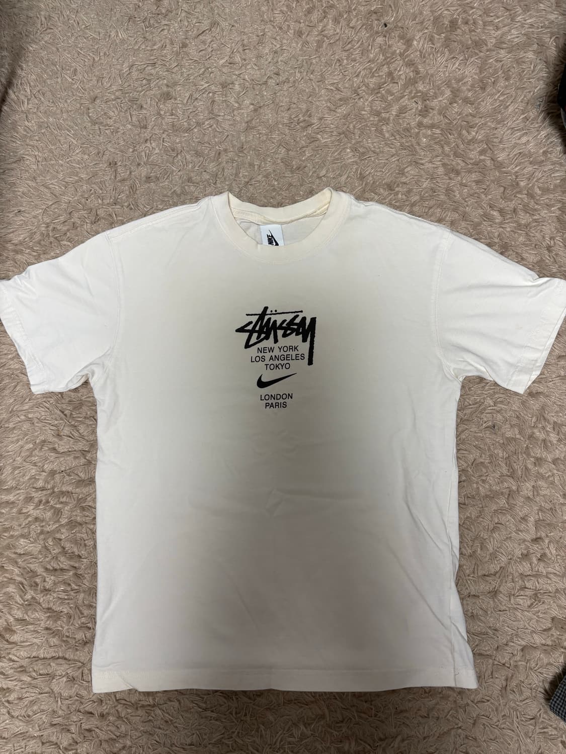 나이키 스투시 반팔 S 화이트 상품이미지1