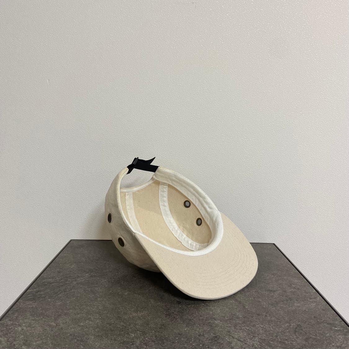 슈프림 워시드 캔버스 내츄럴 레드 박스로고 캠프캡 모자 상품이미지7