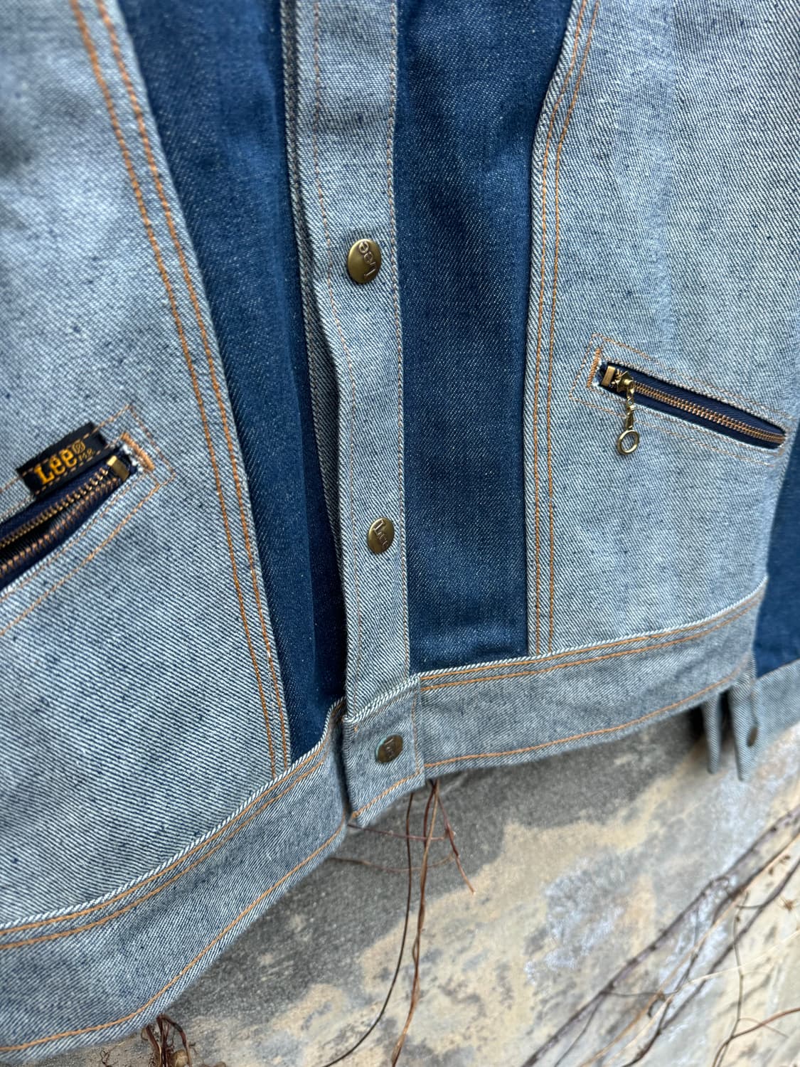 Rare!! 70s lee 리버시블 인디고 데님 자켓 데드스탁급 상품이미지7