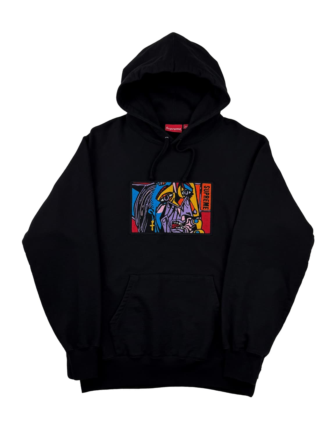 슈프림 체인스티치 후드 스웨트셔츠 블랙 상품이미지1