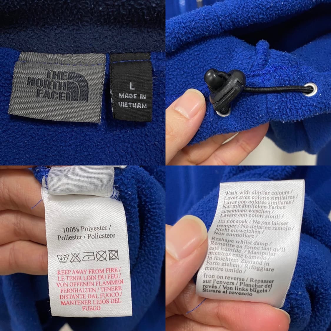 노스페이스 빅로고 후리스 후드집업 상품이미지6