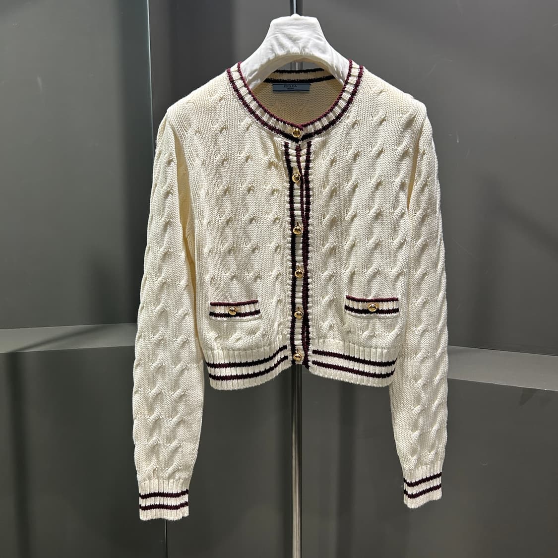 프라다 케이블 크롭 가디건 상품이미지2
