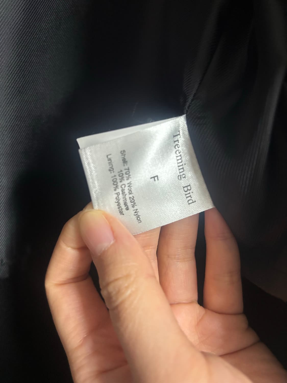 트리밍버드 캐시미어 논카라 코트 (블랙) 상품이미지5