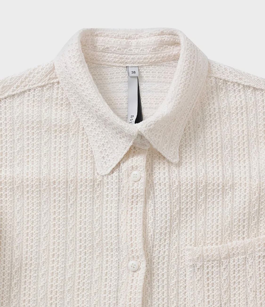 (새상품) 노이어 포 우먼 코튼 크로쉐 셔츠 상품이미지2