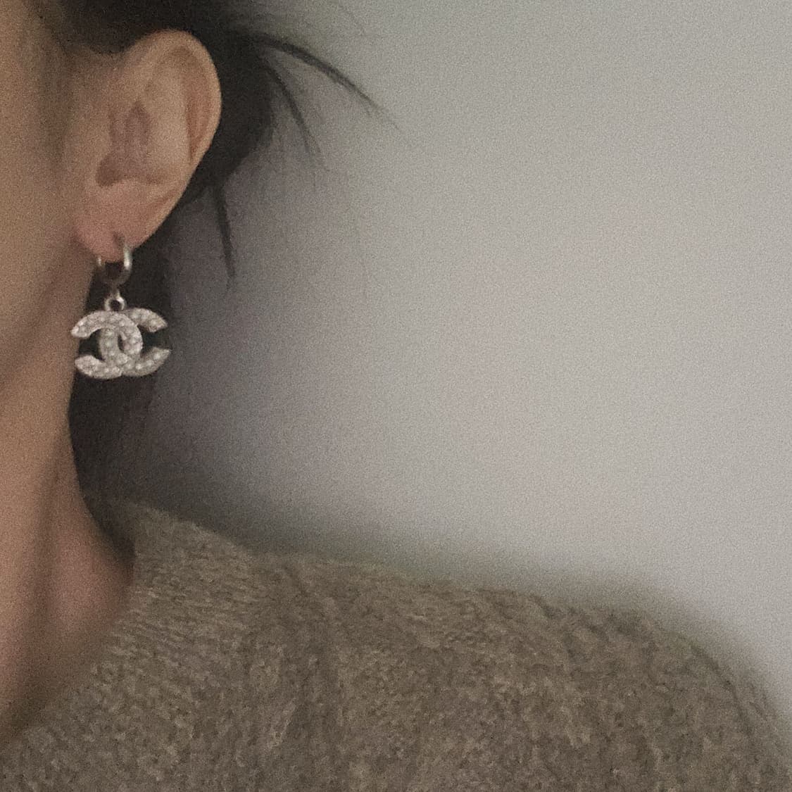 샤넬 정품 빈티지 업사이클링 귀걸이 상품이미지3