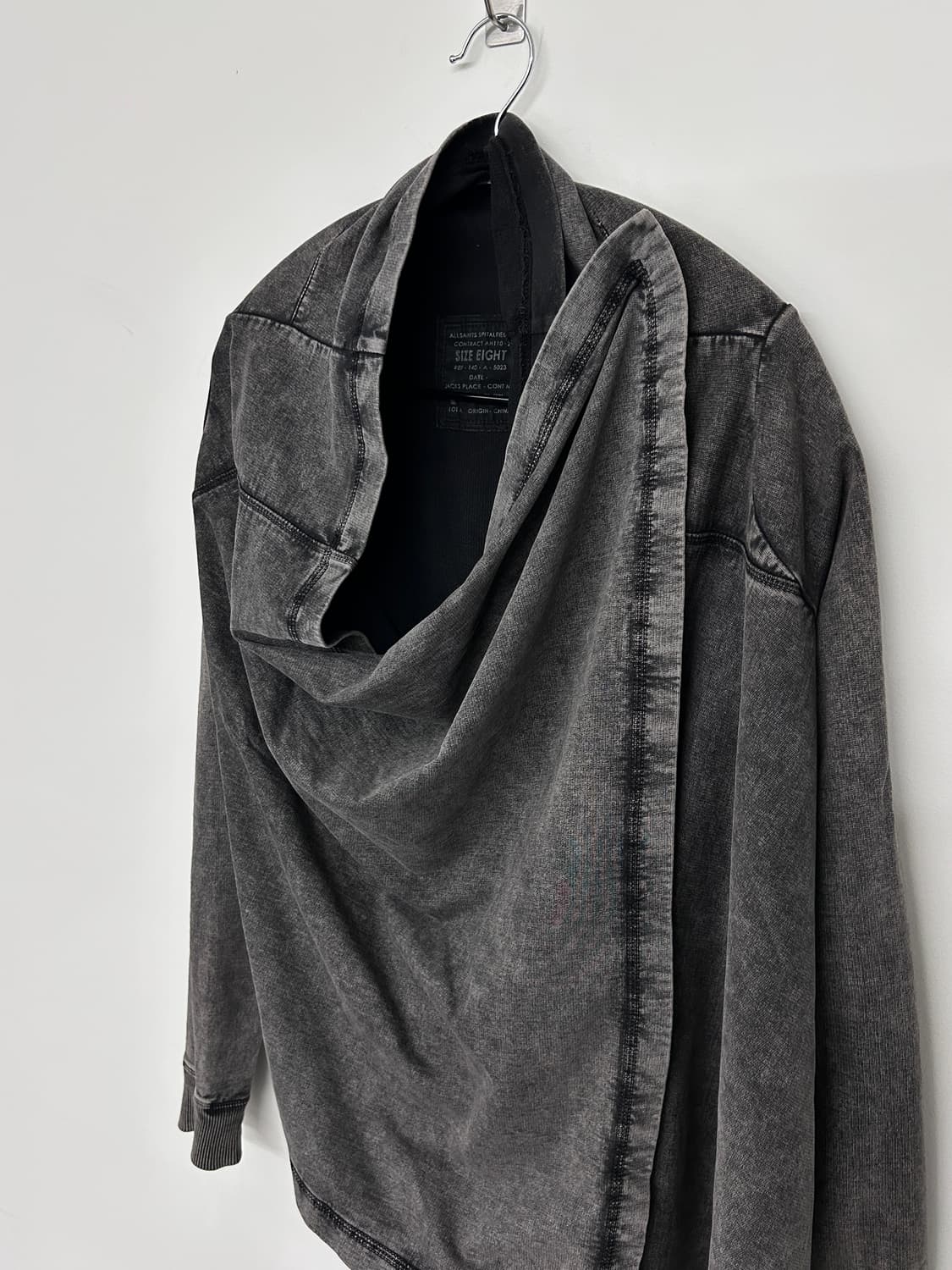 올세인츠 사선 드레이프 가디건  상품이미지5