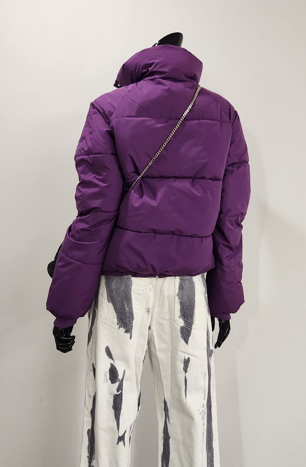 퍼플 패딩점퍼 상품이미지5
