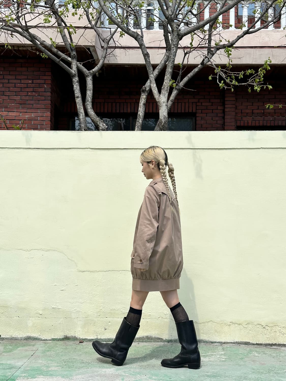 재팬빈티지 피터팬 카라 하프 트렌치코트 상품이미지1