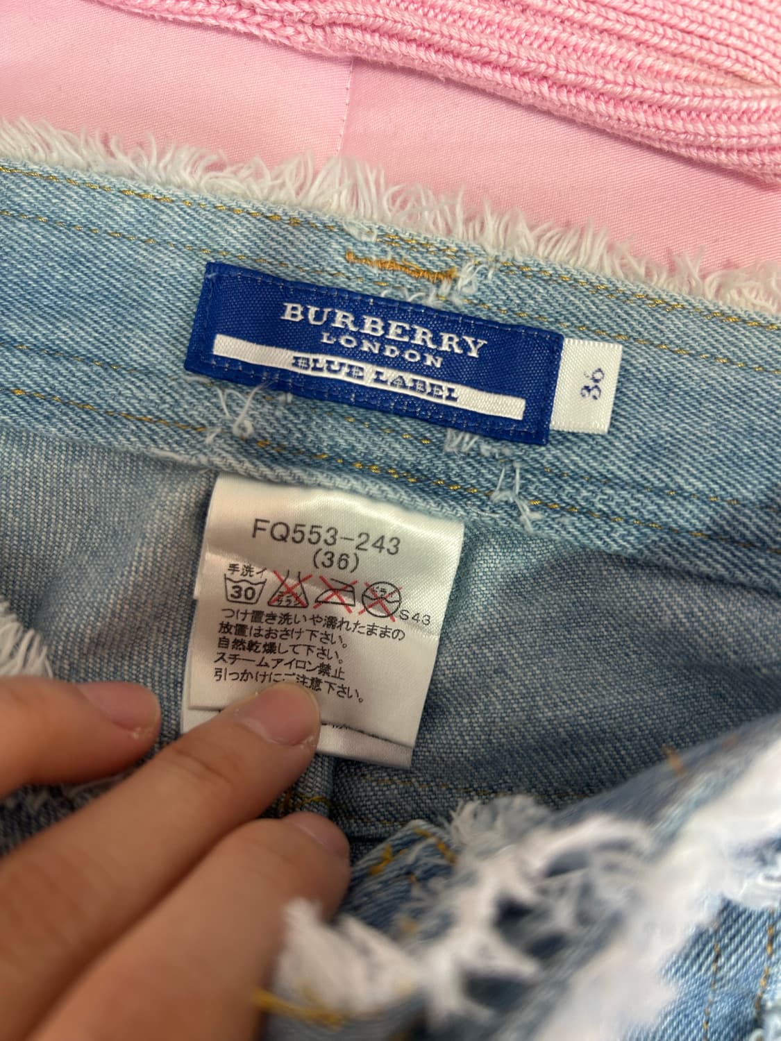 [셋업] 버버리 정품 블루라벨 오네갸루깔 상품이미지7