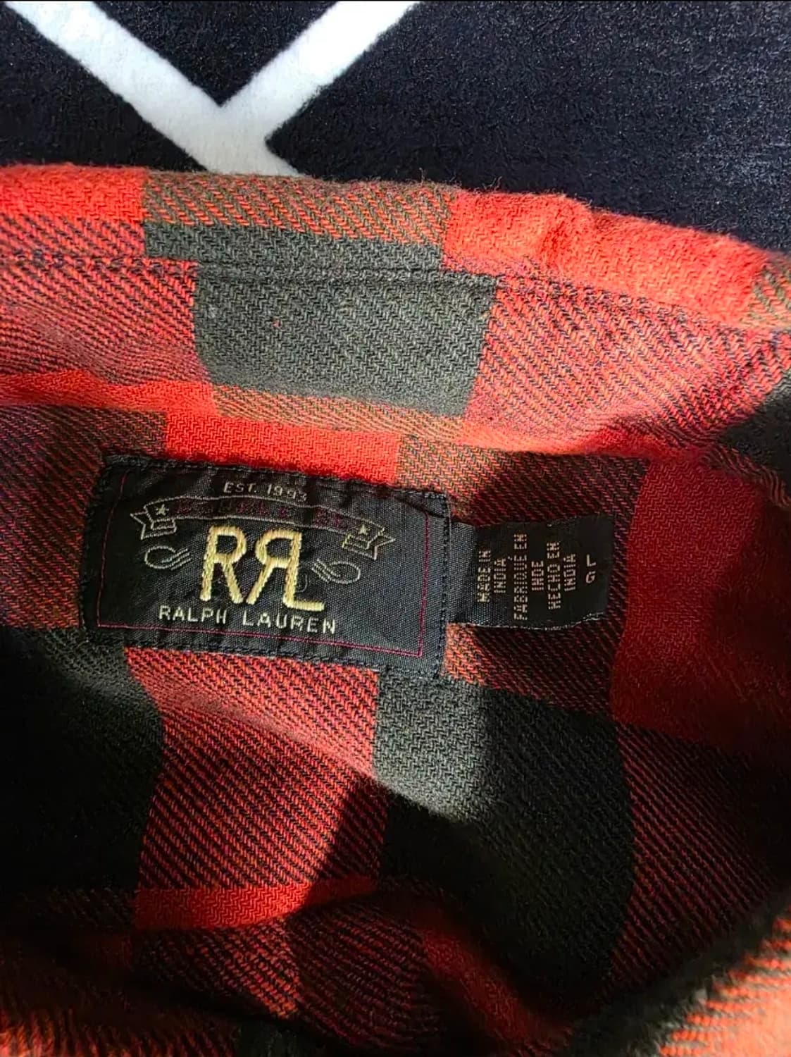 더블알엘 버팔로 체크셔츠 L 상품이미지5