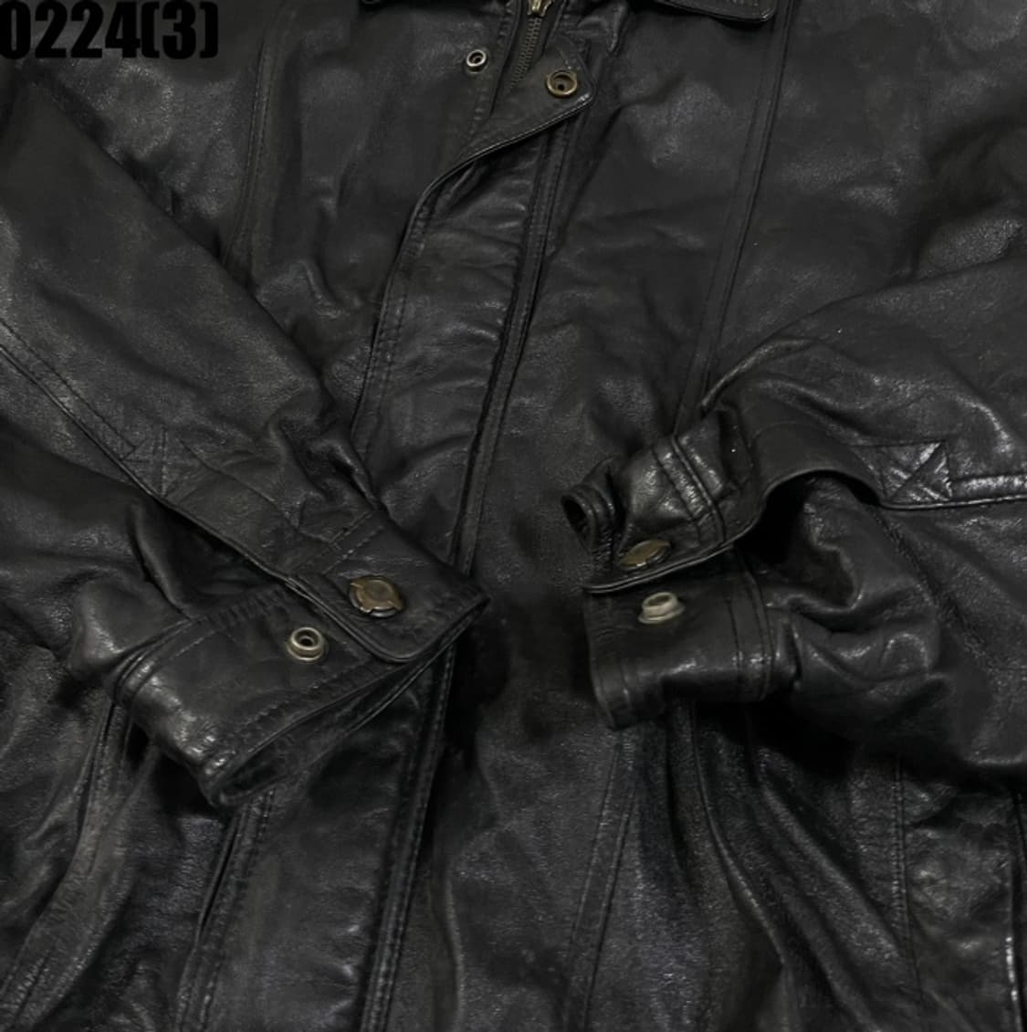 빈티지 레더 가죽 자켓 상품이미지4