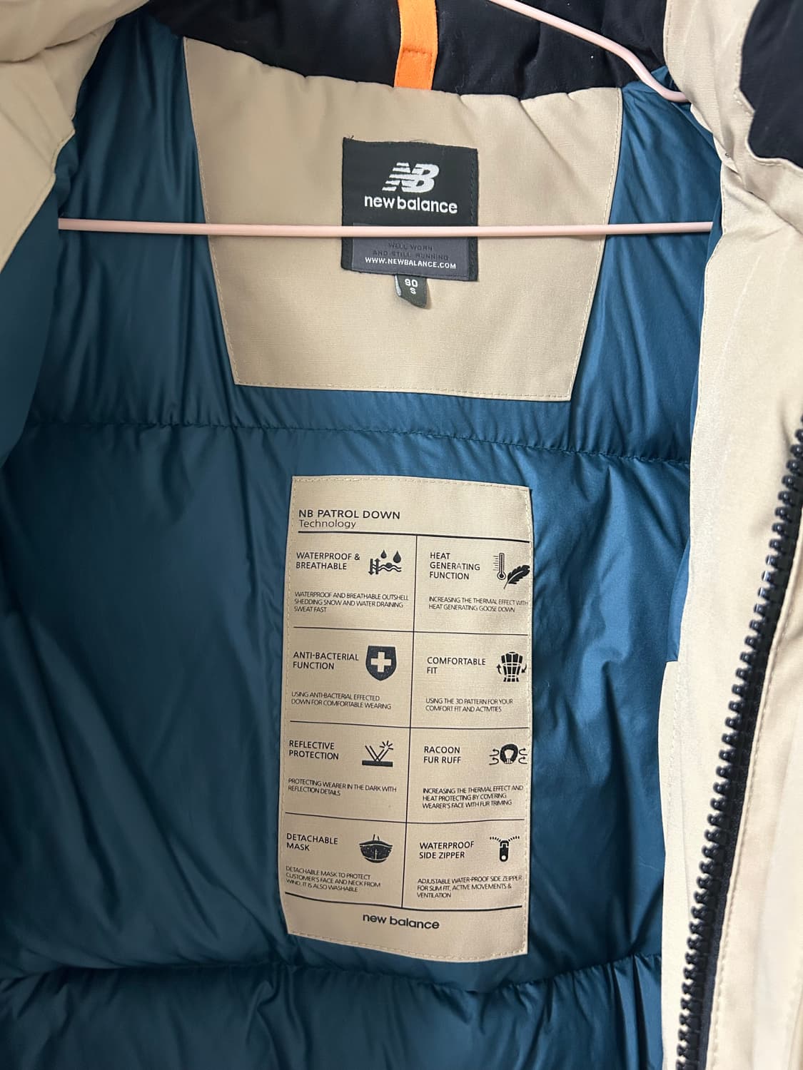 뉴발란스 Patrol 다운 패딩 S 90 상품이미지3