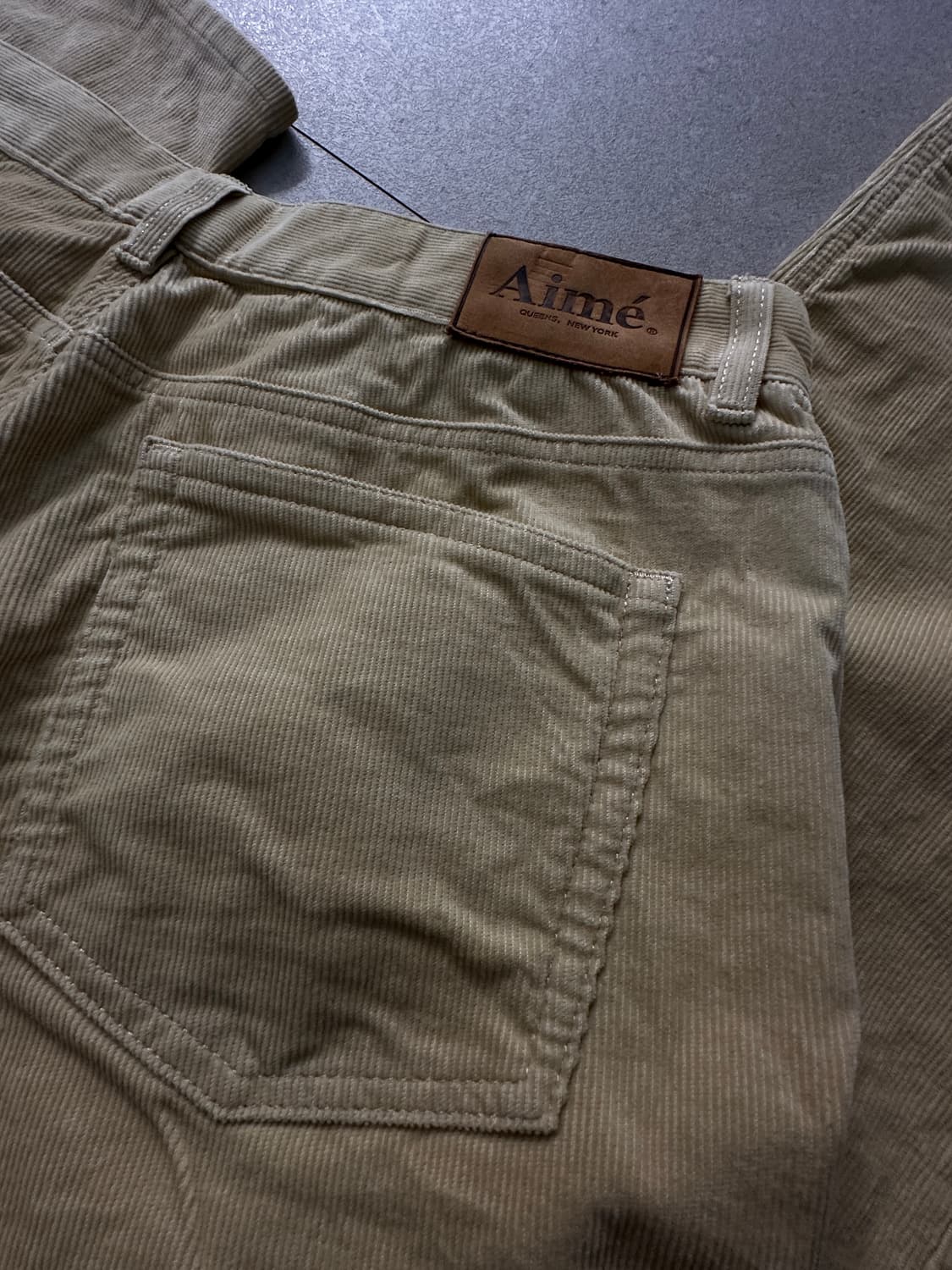 fw22 ald micro cord relaxed cream 상품이미지5