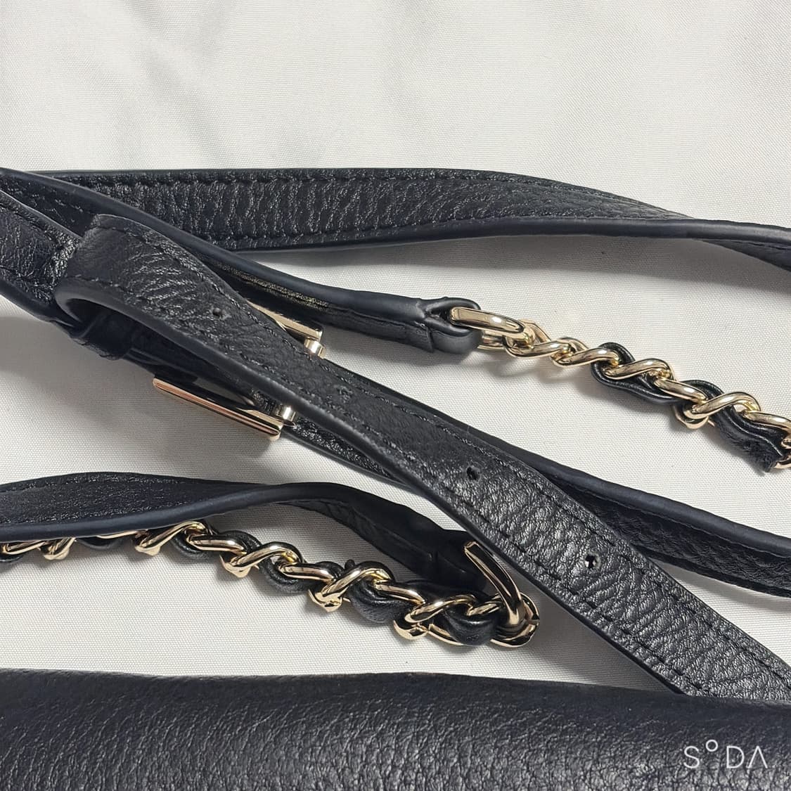 토리버치 블랙 레더 크로스백 체인백 상품이미지10