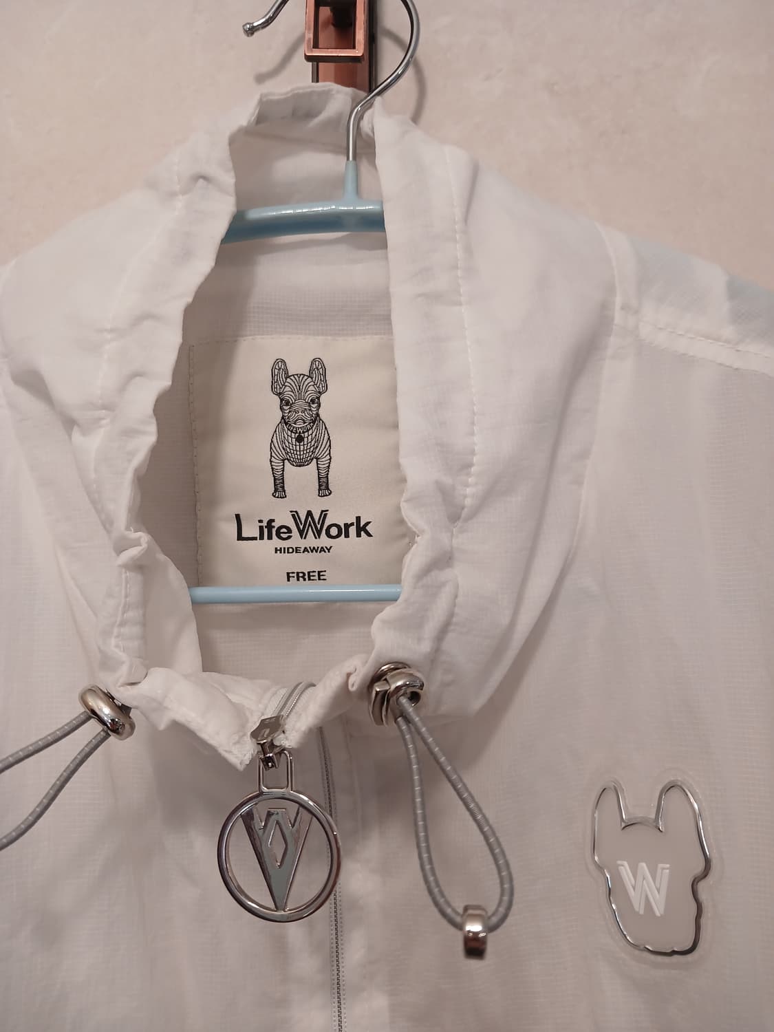 라이프워크 정품 여성 크롭스타일 바람막이 free 사이즈 상품이미지2