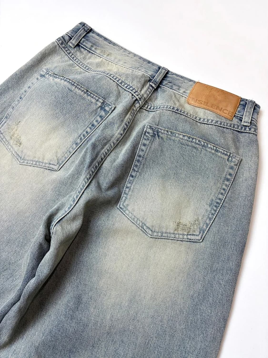 인사일런스 워시드 와이드 데님 팬츠 PN5637 상품이미지7
