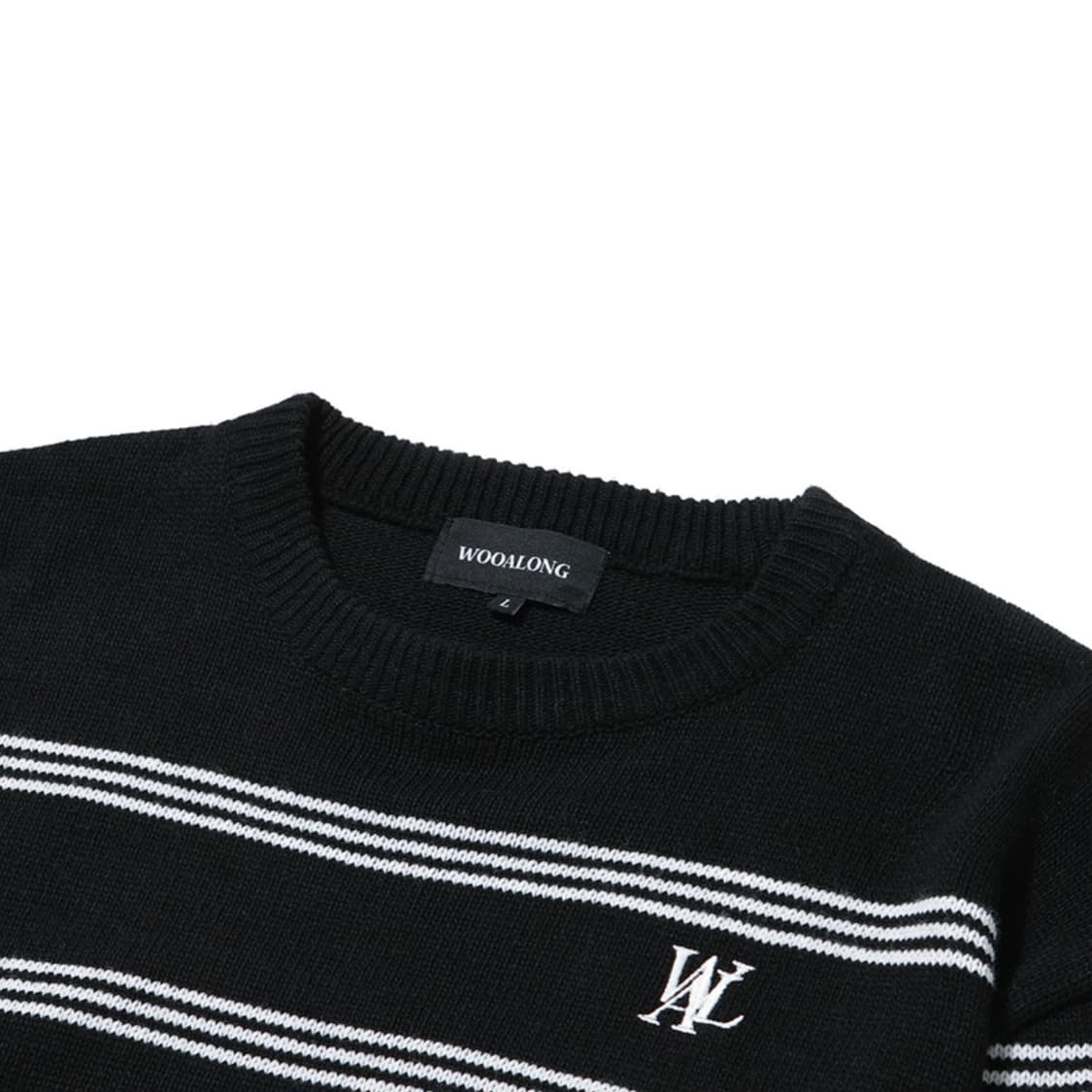 우알롱 시그니처 스트라이프 니트 상품이미지8