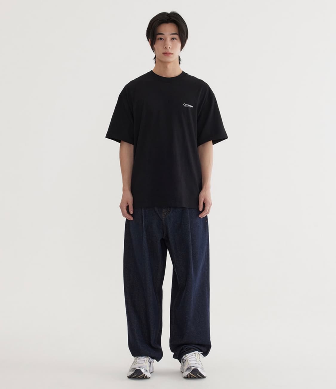 커버낫 쿨 코튼 티셔츠 블랙 상품이미지2